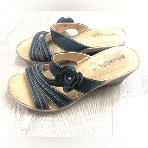 Parizia Black Espadrille Sandals